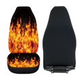thumbnail image 6 of POLERO Flaming Fire Print Vehicle Seat Covers for Truck, 2pcs/Set Stretch Front Seat Cover Stretchable Easy Install Auto Seat Cover, 6 of 9