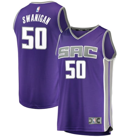 Sacramento Kings Youth Jersey - Caleb Swanigan Sacramento Kings Fanatics Branded Youth Fast Break Replica Jersey Purple - Icon Edition