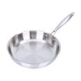 thumbnail image 1 of Sartén de acero inoxidable, sartén para huevos, sartén redonda versátil, sartén clásica para cocina de inducción doméstica Diámetro exterior 28cm, 1 of 9