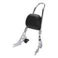 thumbnail image 4 of Respaldo de motocicleta, cojín trasero desmontable para pasajero, repuesto para XL1200R XLH1200 2004-2019, plateado galvanizado, 4 of 12