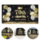 thumbnail image 3 of KAKOWELY Banner de cumpleaños para colgar en la pared, póster de fondo, telón de fondo con globos para 70 cumpleaños, 3 of 5
