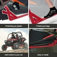 thumbnail image 4 of Kojem LYPS-007-2 Red Steel Side Nerf Bars for UTV Polaris RZR XP 1000, 900 2014 to 2022, 4 of 9