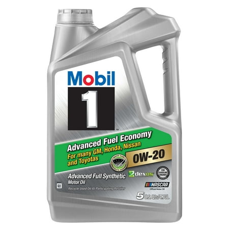Mobil 1 Advanced Fuel Economy Full Synthetic Motor Oil 0W-20, (Best Non Synthetic Oil)