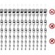 thumbnail image 1 of Bird Repellent, 12 Pieces Bird Scarer, Pigeon Repellent, 30 cm Bird Bar 360 Degree Reflective Spiral Light, Keep Birds Away from Your Windows and Gard, 1 of 5