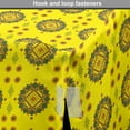 thumbnail image 4 of Abstract Dog Crate Cover, Flowers Inspired Modern Elements Pattern on Summer Tone Background, Easy to Use Pet Kennel Cover Small Dogs Puppies Kittens, 7 Sizes, Yellow and Olive Green, by Ambesonne, 4 of 6
