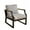 Black, variant on Direct Wicker UBS-2101-SS-White 2 Piece Outdoor Garden White Iron Single Sofas with Grey Cushions