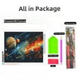 thumbnail image 2 of Colorful Planet Spaces 5D Diamond Art Painting by Number Kits for Adults DIY Paint with Round Full Drill Diamond Gems Painting Art Craft for Home Wall Decor 11.8x15.8inch, 2 of 8