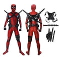 thumbnail image 2 of MINISO Deadpool Cosplay Disfraces Niños Hombres Superhéroe Mono con Máscara Accesorios Ropa de Fiesta de Halloween Trajes, 2 of 5