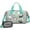 Husky and Pioneer, variant on Women Men Gym Bag,Pomeranian Dogs and Pioneer Flower Small Duffle Bag Spend the Night Bags for Women with Shoes Compartment Washbag,Detachable Shoulder Strap,19.7x8.3x11 Inches