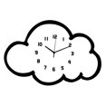 thumbnail image 2 of Reloj de pared con diseño de nube, adorno de pared de madera, elegante y moderno, reloj decorativo para oficina. S, 2 of 9