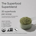 thumbnail image 2 of Sports Research® Organic Greens Pineapple Coconut Superfood Powder for Energy & Detox (20 Servings), 2 of 6