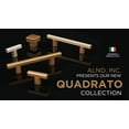 thumbnail image 2 of Alno A2905-4 Quadrato 4" Center To Center Modern Grooved Square Cabinet Bar Handle /, 2 of 2