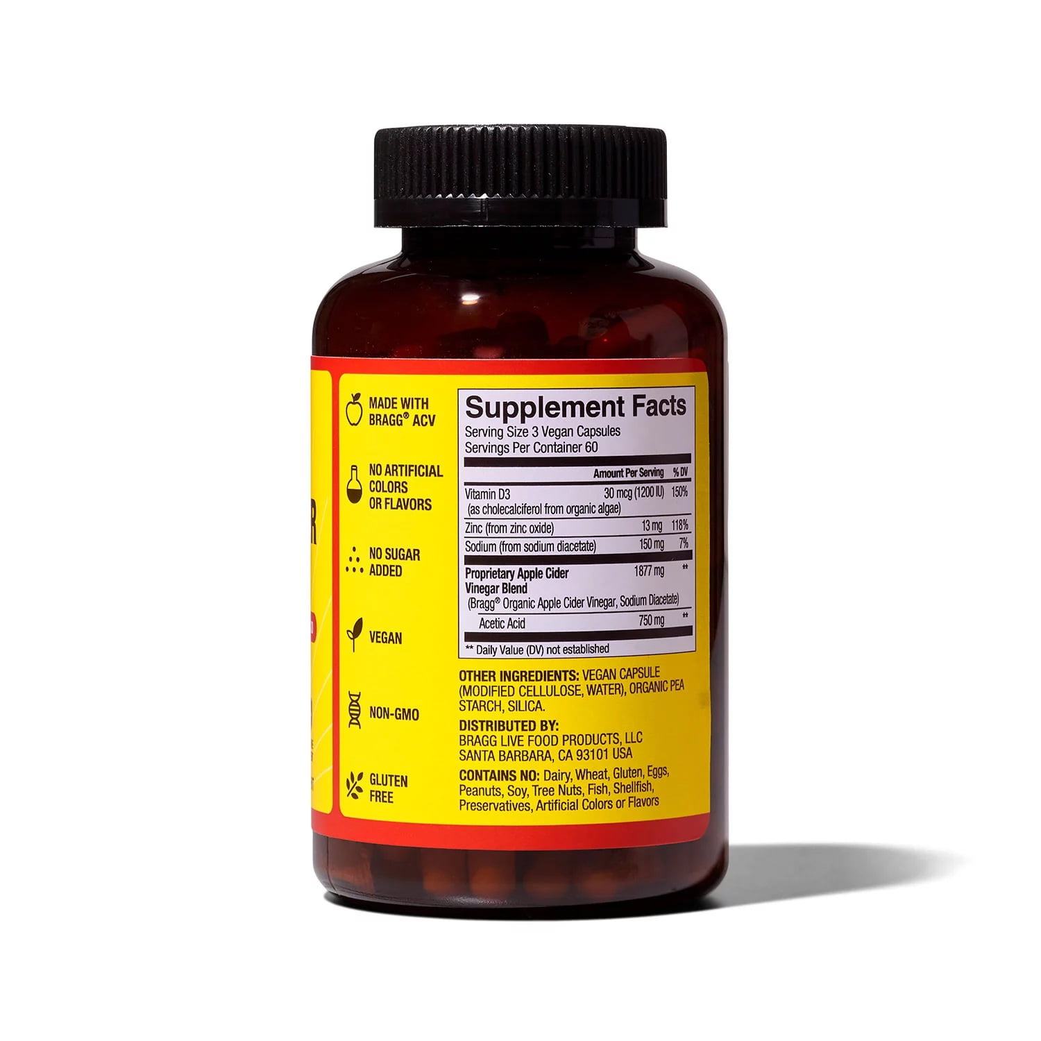 Bragg Apple Cider Vinegar, 180 Capsules