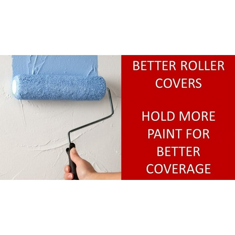 Shur-Line Better 9 x 3/8 in. Lint Free Knit Paint Roller Cover, 3 Pack 