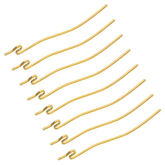 Raindrops 8Pcs Golden Metal Hair Pins for Elegant French Twist Vintage Style Hair Forks