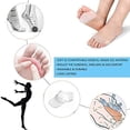 thumbnail image 3 of Pair Breathable Metatarsal Pads, Gel Ball of Foot Pain Relief Cushions, Metatarsalgia and Morton's Neuroma Support for Men and Women, 3 of 5