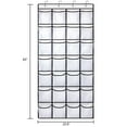 thumbnail image 2 of REGELOGO Organizador de zapatos con 28 bolsillos grandes sobre la puerta Zapatero colgante para puerta Soporte organizador de zapatos de gran capacidad con 4 ganchos de metal, 2 of 5