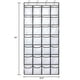 thumbnail image 2 of REGELOGO Organizador de zapatos con 28 bolsillos grandes sobre la puerta Zapatero colgante para puerta Soporte organizador de zapatos de gran capacidad con 4 ganchos de metal, 2 of 5