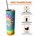 thumbnail image 6 of Colorful Rainbow 20 Oz Insulated Stainless Steel - Double Wall Vacuum Insulated Tumbler- Birthday Gifts for Mom Sister Friends Women, 6 of 7