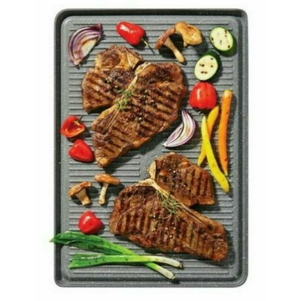 THE ROCK Plus Heritage 17.75" Reversible Grill/Griddle Pan Cast
