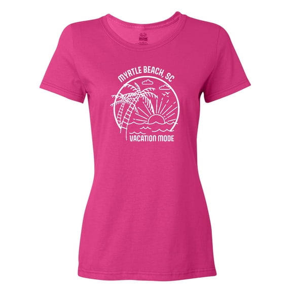 Inktastic Summer Vacation Mode Myrtle Beach South Carolina Women's T-Shirt