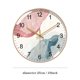 thumbnail image 2 of Reloj de pared redondo moderno de lujo ligero de 10 pulgadas/12 pulgadas/14 pulgadas Reloj de pared silencioso reloj de decoración Interior, 2 of 6
