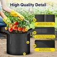 thumbnail image 4 of iPower 5-Pack 7 Gallon Plant Grow Bags Nonwoven Aeration Fabric Pots, 4 of 7