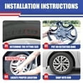 16" Set of 4 Hubcaps Wheel Rims Cover Fit 2009-2025 Toyota Corolla/2009-2014 Toyota Matrix/2023-2025 Toyota Corolla Hybrid Compatible with Steel Wheels Snap on Installation(16-inch,Lacquer)