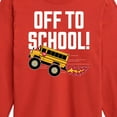 thumbnail image 3 of Instant Message - Off To School Bus - Toddler & Youth Long Sleeve Graphic T-Shirt, 3 of 6