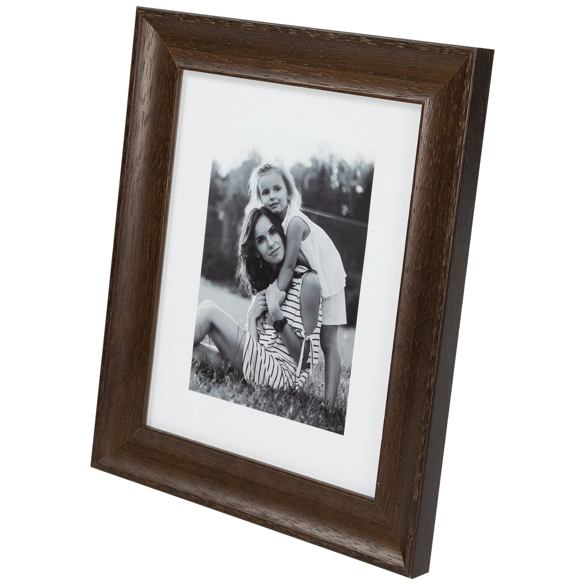Northlight Wooden Picture Frames - for 8" x 10" Photos - Dark Brown - Set of 2