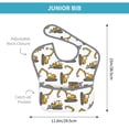 thumbnail image 4 of Susaid Funny Excavator Print Bibs for Babies Toddlers Adjustable Waterproof Free Soft Durable Bibs for eating with Large Pocket Food Catcher, 4 of 8