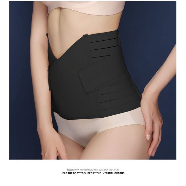 Breathable Mesh Postpartum Belly Wrap, Postpartum Recovery Adjustable Core Muscle Support, Post Surgery Support Pelvic Support Band, Abdominal Binder With C Section Recovery