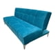 thumbnail image 4 of Sofá Cama Reclinable Okis Azul Turquesa, 3 Posiciones, SALVANTO, 4 of 9