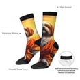thumbnail image 4 of KLL Cartoon Puppy Sunset Print Cool Socks Men's Women's Crew Socks Funny Crazy Novelty Stockings, 4 of 6