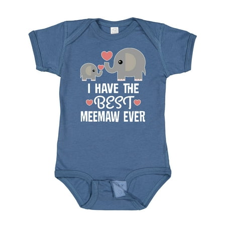 

Inktastic Best Meemaw Ever Grandkids Gift Baby Boy or Baby Girl Bodysuit