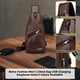 thumbnail image 5 of RKSTN crossbody bags for women Sling Bag For Men Women Shoulder Backpack Chest Bags Daypack With Earphone Hole For Hiking Camping Outdoor Trip, 5 of 6