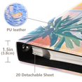 thumbnail image 3 of FORMRS 3 Ring Photo Album 4"x6" Self Adhesive Large Capacity PU Leather Cover, Seaside Boat, 3 of 8