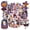 4A-50pcs, variant on 35pcs-50pcs Spooky Stickers Halloween Witch Stickers Creepy Ghost Stickers for Laptops Suitcase Notebooks