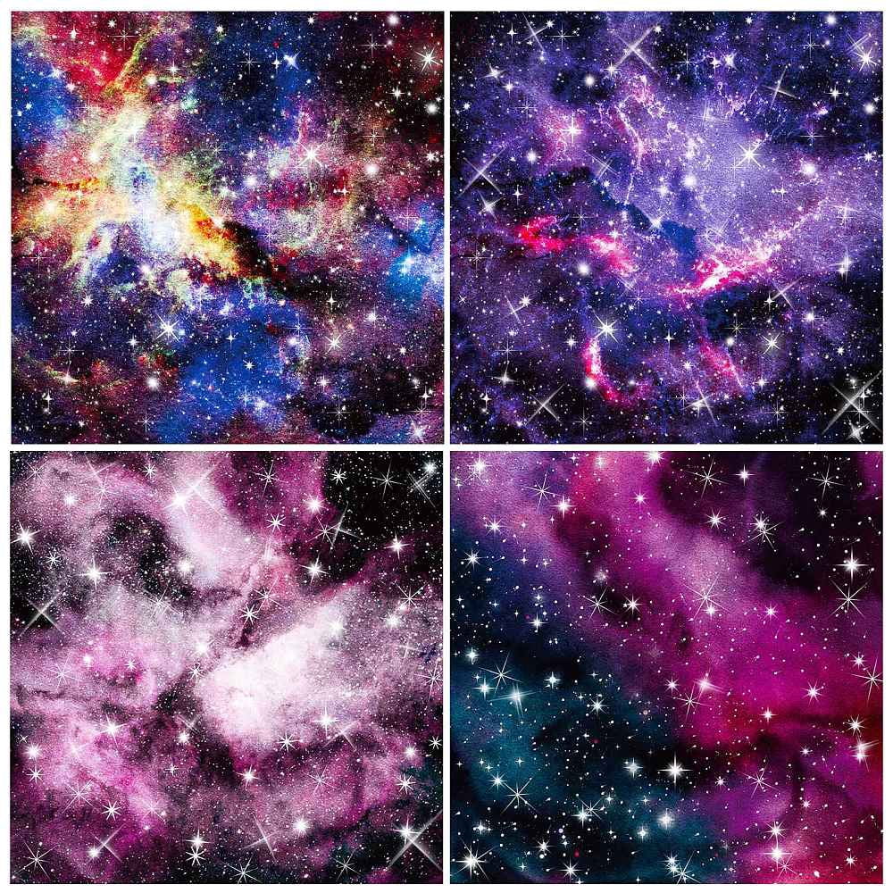 10bags 12 Sheets 12 styles Scrapbooking Paper Pads Decorative Craft Paper Pad None Self-Adhesive Star 153x153x0.1mm 1 sheet/style