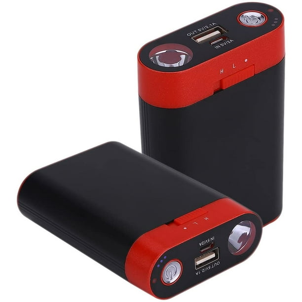 Ewarmer Chauffe-mains/Power Bank 7800 mAh, chauffe-mains rechargeable, 7800  mAh portable USB chauffe-mains/Power Bank 7800, chargeur de batterie  portable avec lampe de poche LED pour l'hiver froid 