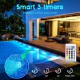 thumbnail image 4 of JinsintoSubmersible Led Light Pool Light With Remote Control Rgb Color Changing Pond Lighting Decoration For Vase Base, Swimming Pool, Aquarium 4 Pack, 4 of 5