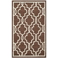 thumbnail image 3 of SAFAVIEH Cambridge Kyle Geometric Wool Area Rug, Dark Brown/Ivory, 4' x 6', 3 of 11