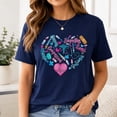 thumbnail image 6 of Nurse Heart Graphic T-Shirt, Medical Care Words Unisex Tee, 6 of 9