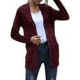 thumbnail image 4 of Women's Cardigan Fall Cardigan Lightweight Long Sleeve Knit Sweater Button Loose Jacket with Pockets, 4 of 6