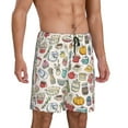 thumbnail image 2 of Pofeuu Cooking Utensils Print Men's Soft Woven Elastic Waistband Sleep Pajama Short-XX-Large, 2 of 6