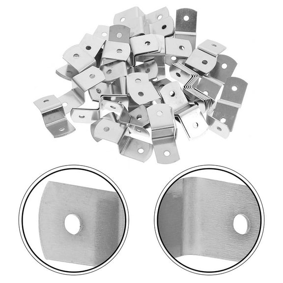 150 Pieces Z-Shaped Photo Frame Fasteners Offset Canvas Clips for Tabletop Mounting and Frame Hardware