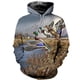 thumbnail image 3 of Sudadera con capucha unisex con estampado 3D de caza de patos, hermosa sudadera para hombre, chándal informal, sudadera, sudaderas y2k, ropa para hombre, 3 of 5
