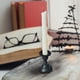 thumbnail image 5 of Candelabro de hierro - Candelabro metálico vintage con asa para decoración del hogar, 7,6x5,6 cm, contiene velas cónicas de 0,78" de diámetro, 5 of 5