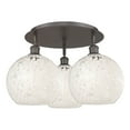 thumbnail image 6 of Innovations Lighting - White Mouchette - 3 Light Flush Mount In Modern, 6 of 7
