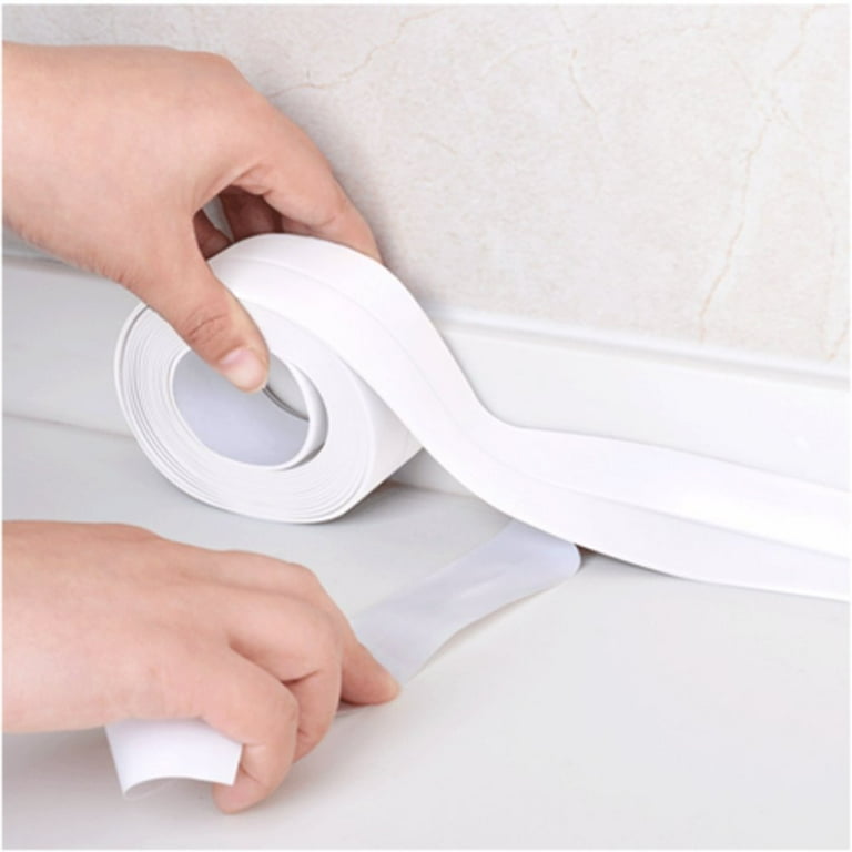 2021 Bathroom Sealing Tape Sink Bath Sealing Strip Tape PVC Self adhesive  Waterproof Sealant Tape Bathroom Kitchen Wall Sticker